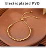 Qiong Yao Luxurious 4mm Stainless Steel Bead Bracelet for Women – Versatile and Elegant Design