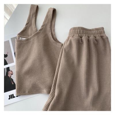 Women Casual Summer Top and Shorts Set for Women Tracksuit Two-piece Suit Female Sports Sleeveless Classic Women's Suit