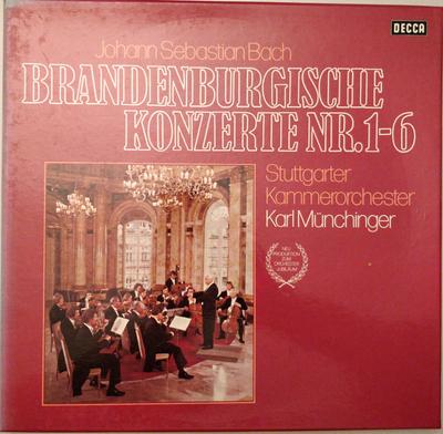 LP Record JOHANN SEBASTIAN BACH , STUTTGARTER - Brandenburgische Konzerte Nr. 1-6 DK1154312 Decca 1973 Germany Classical Used