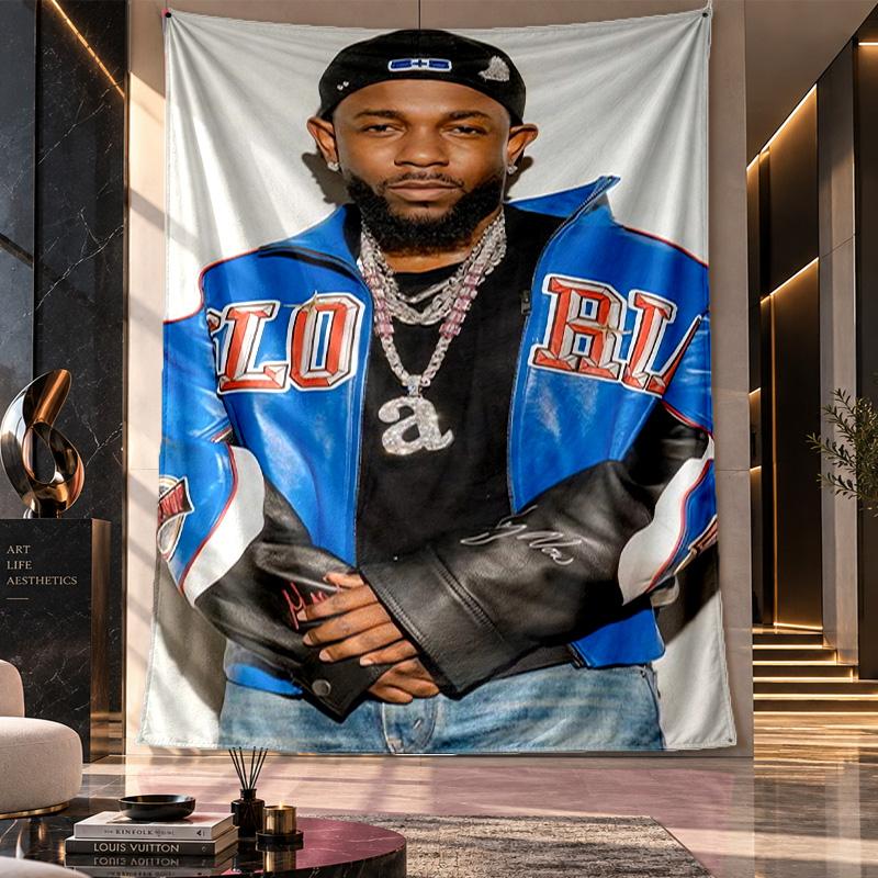 Wall Hanging Tapestry,Kendrick Lamar Printed Fabric Backdrop For Dorm Room Party Decoration