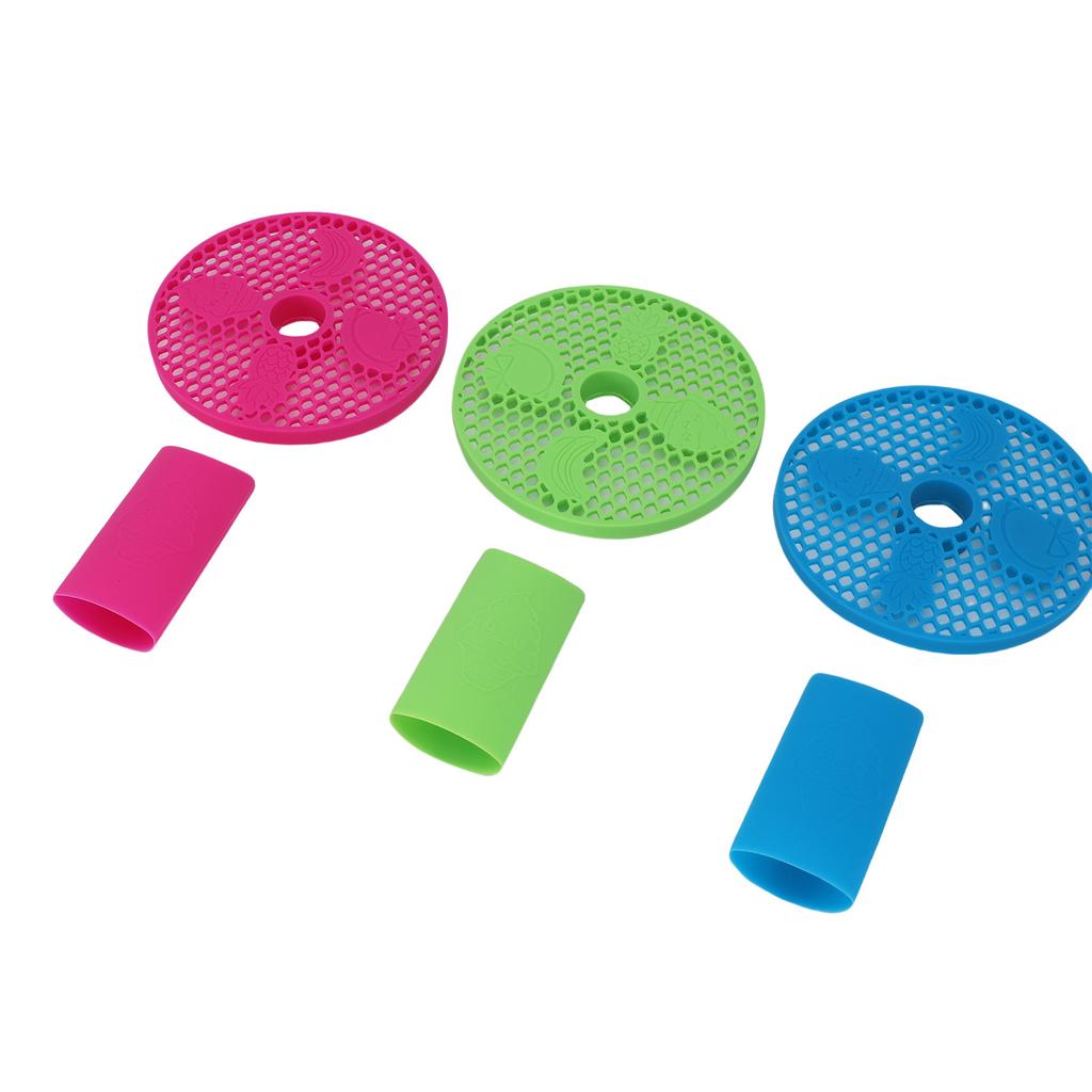 3 Pack Handle Cover and Drip Tray Set Fit for FS301 FS300 Slushie Machine Silicone Drip Tray Insert Slushie Machine