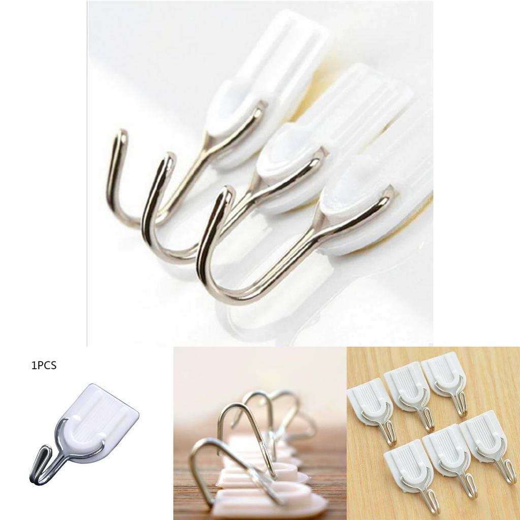 Premium Self Adhesive Hooks For Damage-free Wall Hanging In Kitchen And Bathroom
