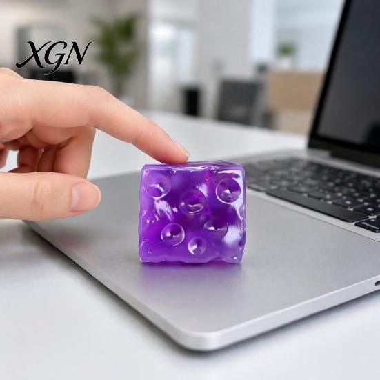 Entspannendes Schreibtischspielzeug Formbarer Käsewürfel Quetschspielzeug, Angstlindernder Block Sensorisches Fidget-Werkzeug Fake-Kneifen Home Office Entspannung Taktil