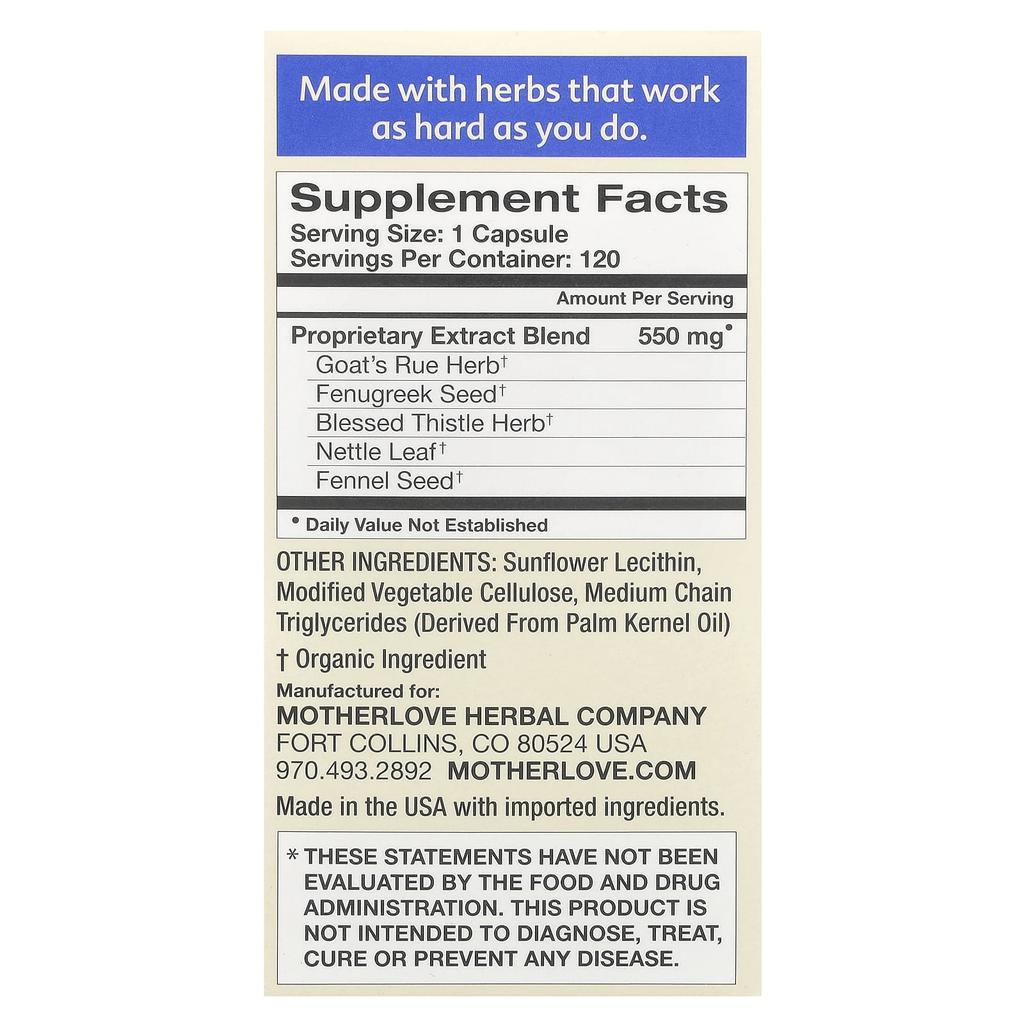 Breastfeeding, More Milk Special Blend, Liquid Capsules 120