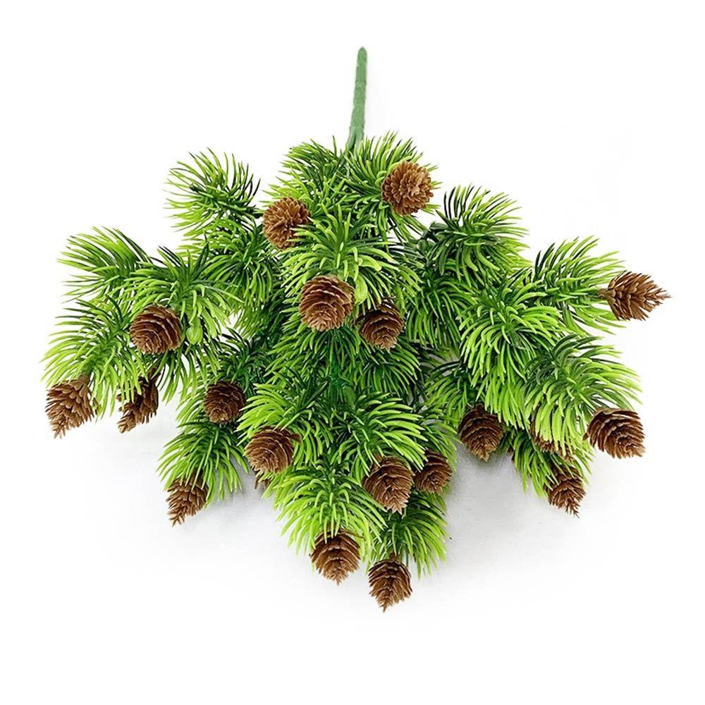 Green Artificial Pine Branches DIY Accessories Fake Pine  Festival Ornament