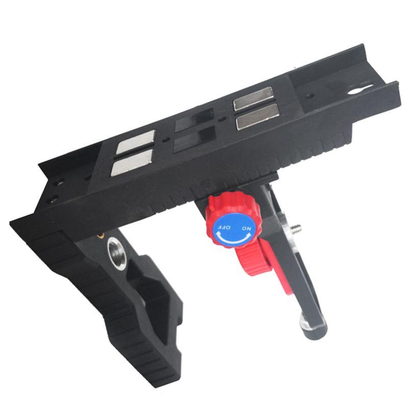 AEE4-Laser-Level Magnetic Bracket L-Shape Adjustable 5/8Inch Mount Adapter Line Laser-Positioning Base