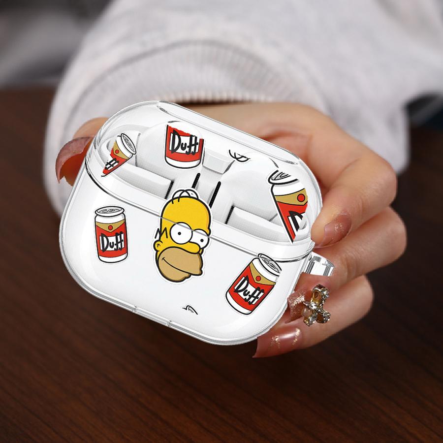 

Cute The S-simpsons Clear Earphone Cases Cover With Hook Case For Samsung Galaxy Buds Live 3 FE 4Pro 3Pro 2 2Pro 4 Pro Buds 2