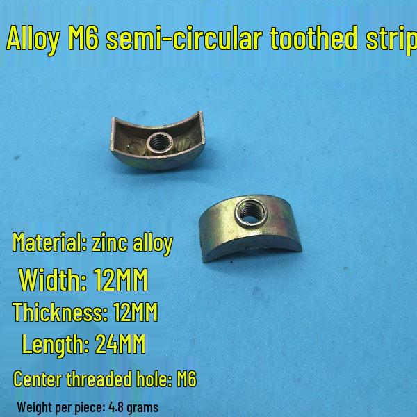 M6-M10 Plastic and Iron Half-Moon Crescent Washers for Furniture Hardware