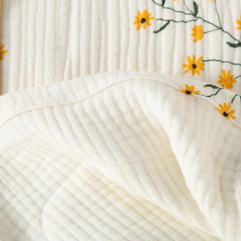 Women's Four-Layer Pure Cotton Gauze Winter Homewear Set