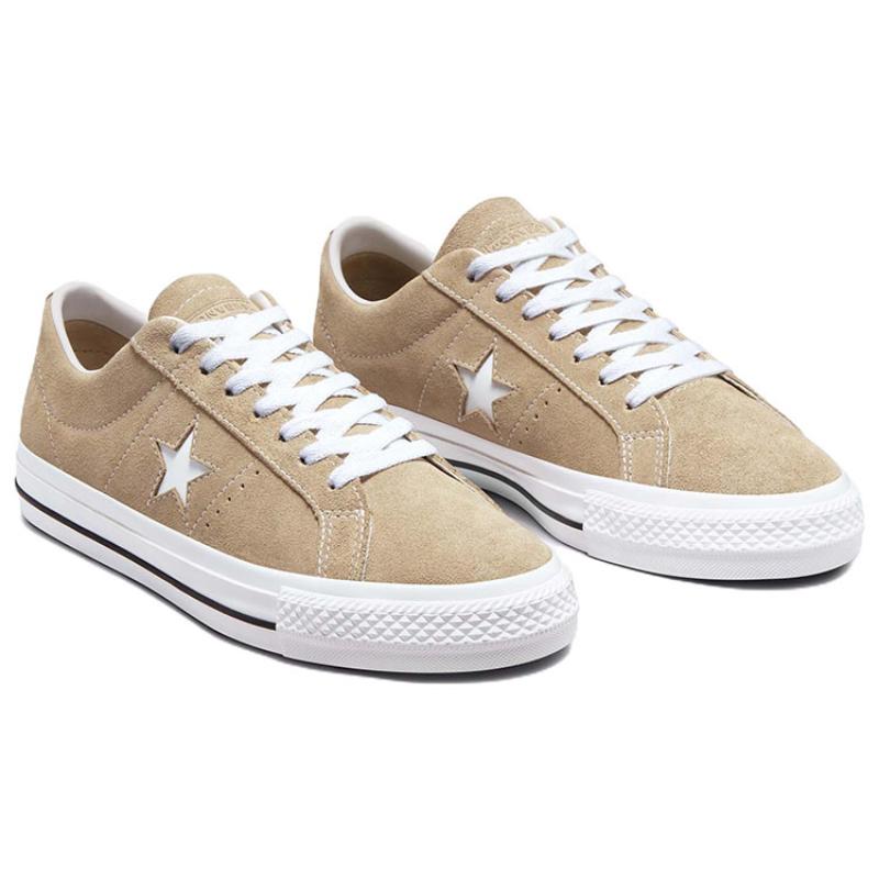 Converse One Star Pro Non-slip Wear-resistant Low-top Skate Shoes Unisex Brown