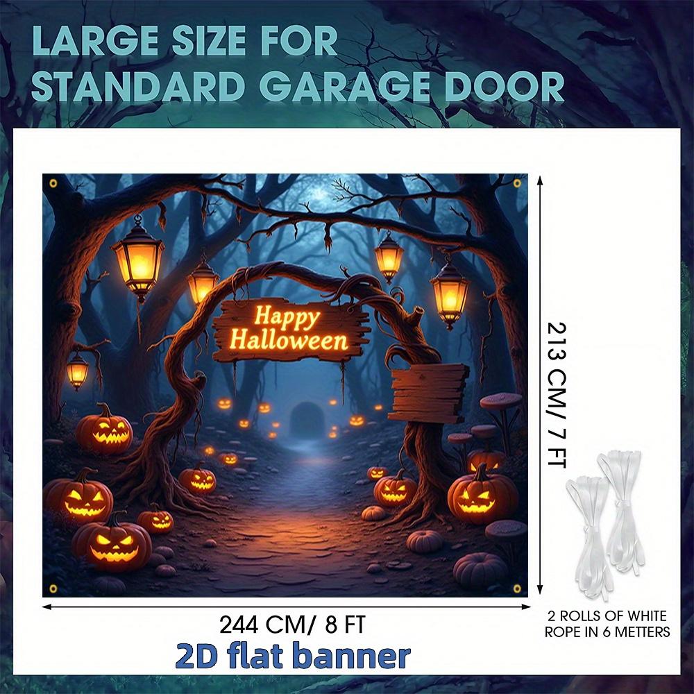 1Pcs Halloween Pumpkin Lights Forest Path Decoration Background Halloween Backdrop Decorations For Photo Studio Booth Party