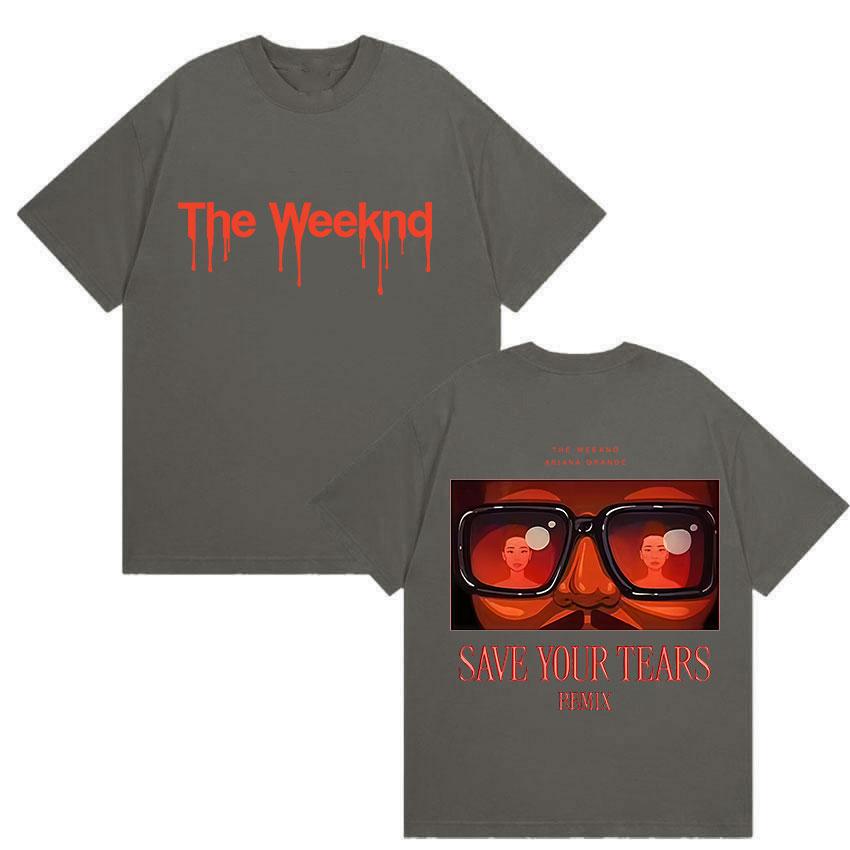 

The Weeknd Ariana Orande New Album 2025 Graphic T Shirts Men s Women s Vintage Hip Hop Oversized Cotton T-shirt Fans Streetwear 4XL