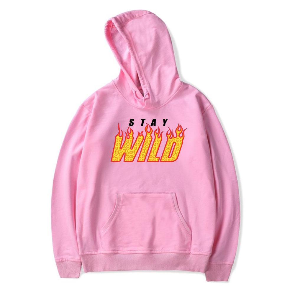 

Ben Azelart Stay Wild Vintage 90s Hoodie Men and Women Harajuku Hip-hop Outwear Spring and Autumn Sweatshirt Sports Pullover XL