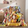 Starring the classic Japanese cartoon ONE PIECE Monkey D. Luffy blanket soft home furnishing nap decoration four seasons warm Sherpa blanket U10