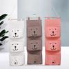 Hanging Storage Bag 3 Pocket Waterproof Hanging Organizer for Dorm Living Room Bathroom Home Fabric Wall Closet Organizer