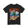 Tropical Beach Basketball Skull T-Shirt Y2K Palm Tree Skeleton Tee
