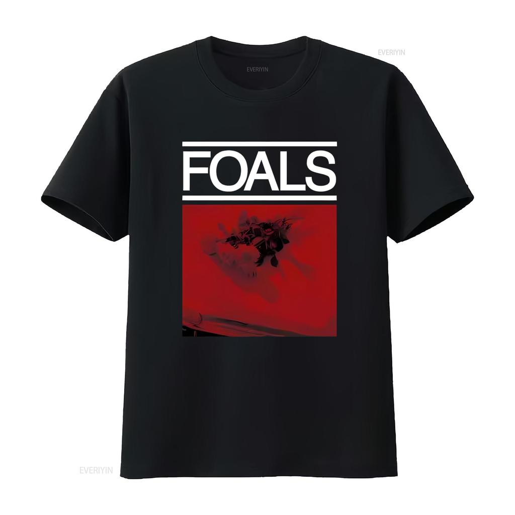 Foals Red Roses Print Mens T Shirt Stylish and Official Design vintage Washed Comfortable Slightly Stretched Unisex Soft