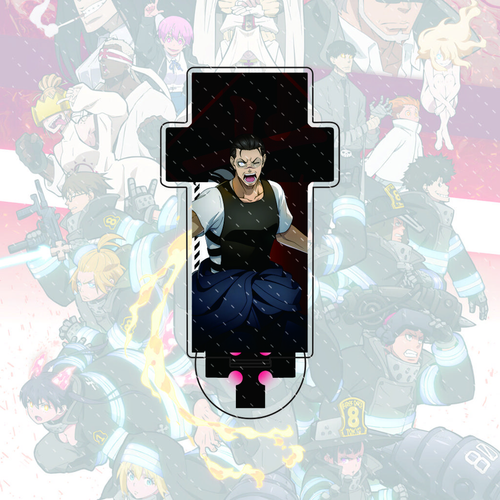 Anime Fire Force Enn No Shouboutai New 15cm Acrylic Stand Figure Standing Model Desktop Decoration Gift