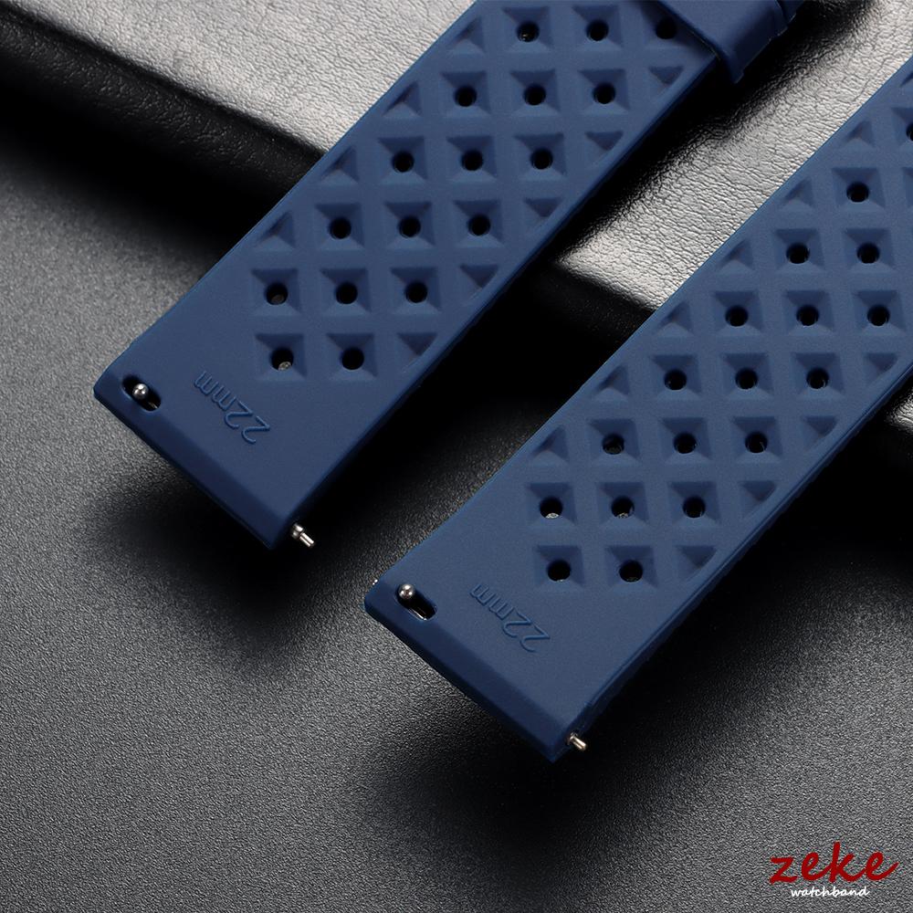 Cinturini in Silicone Tropic da 18/20/22mm per Orologi Seiko per Oris per Omega Braccialetto in Gomma Sportivo Impermeabile per Subacquea a Rilascio Rapido