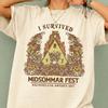 Midsommar Fest T-Shirt: I Survived Hålsingland Sweden 2019 Graphic Tee
