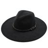 New new autumn and winter wool.cm big eaves jazz top hat men's and women's peach heart top chain top hat felt