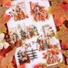 Curated Retro Winter Story Decorative Stickers – 16 Sheets for DIY Journals