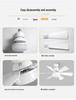 Six-Leaf Flower Pattern Ceiling Fan Light with Removable Blades, E27 Base, Ideal for Bedroom & Living Room.