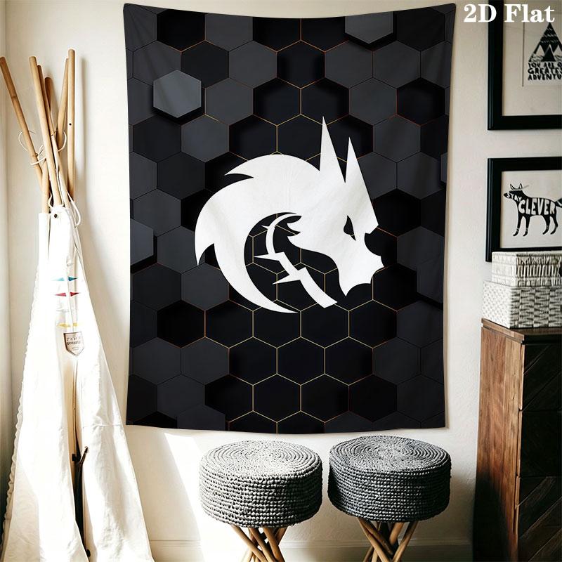 Team Spirit Wall Hanging Printed Fabric Blanket Decorative Tapestries for Bedroom Living Room Home Decor