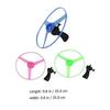 LED Flying Disc Toy with Launcher for Kids Outdoor Activities 3Pcs
