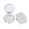 Waterproof Metal Pill Box Portable Rectangle round Shape Light-Weight Medicine Case Holder Container for Travel And Home Use