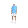 Nike Logo Embroidered Button Short Sleeve Loose Polo Shirt Men Polo Shirts Blue FN3895-412