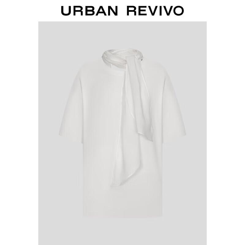 UR Elegant Ribbon Detail Short Sleeve T-Shirt M