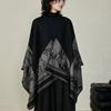 Sciarpa Calda Invernale Elegante di Lusso in Pile Spesso Cape Sciarpa in Cashmere per Esterno Sciarpe Avvolgenti Peluche Vintage per Abiti da Sera