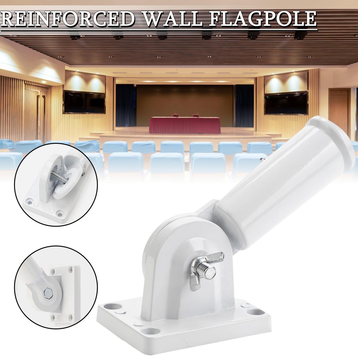 

PDTO Регулируемый держатель флагштока Настенное крепление Многопозиционное крепление для флагштока с винтом