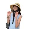French sunscreen straw hat women's summer big brim sun hat beach foldable versatile hat women's sunscreen hat summer
