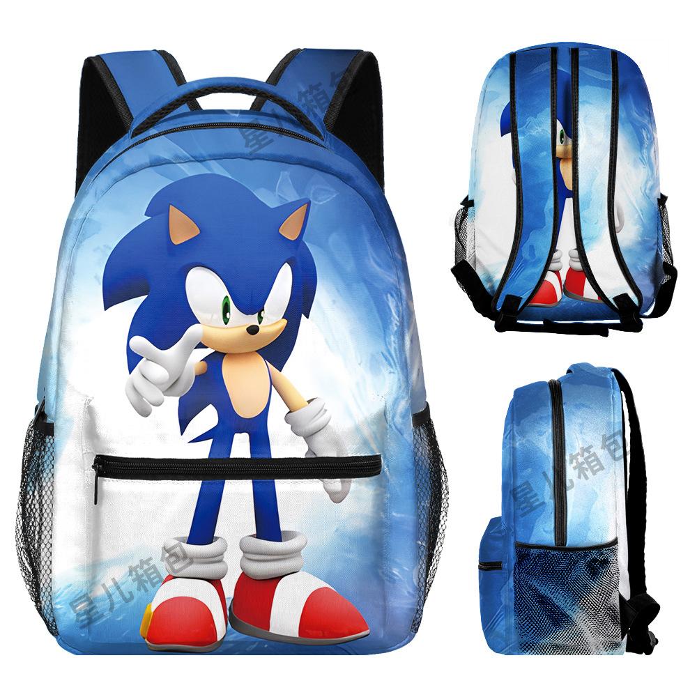 School Bag Elementary School Student Animation Backpack Cartoon School Bag 3D Digital Color Printing Oxford Cloth Backpack
