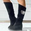 Long Knee Boots Women's Knee High Boots Wedge Heel Casual Fashion Shoes Knee High Platform Boot