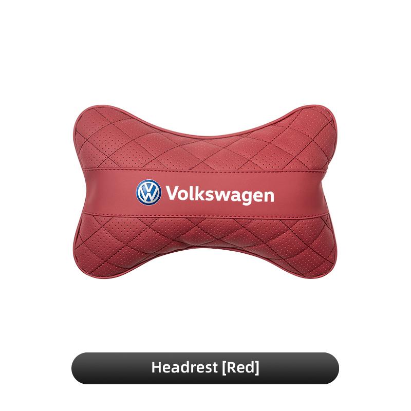 Car Seat Head Support Cushion Lumbar Pillow Interior Accessories / Hub Cap For VW R Golf Touran Octavia Motion GTI Polo Auto MK7