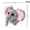 20cmSoft Big Eyes Grey Elephant Stuffed Animal Cute Plush Elephant with Pink Inner Ears Bedroom Decor Kids Birthday Holiday Gift