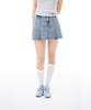 KIRSH Pintuck Denim Skirt Pants [Blue]