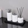 Sink-Side Tray for Bathroom or Kitchen Counter, Freestanding Catchall with Raised Scalloped Border for Soap and Bottles