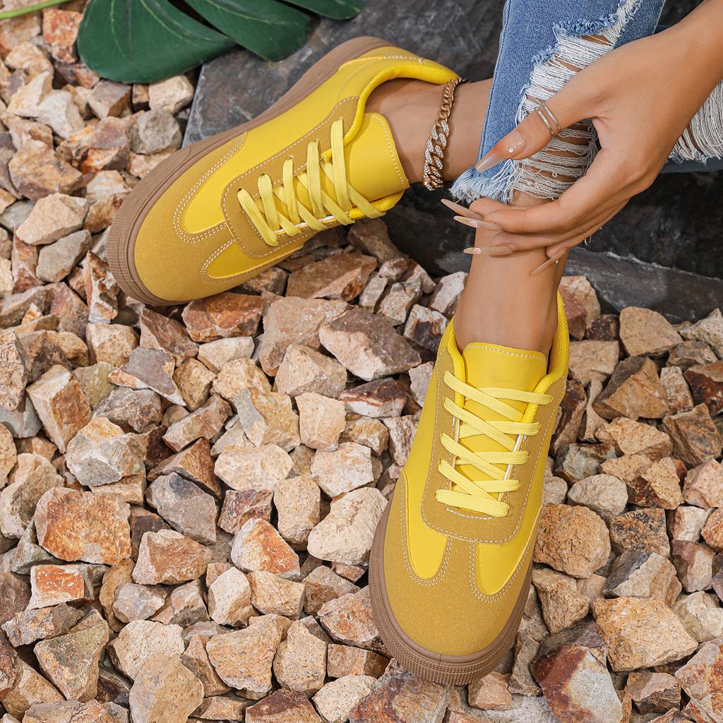 Fashion Shoes Woman 2025 Trend Casual Sneakers Comfortable Lace Up Flats Tennis Shoe Breathable Walking Jogging Shoe Zapatillas