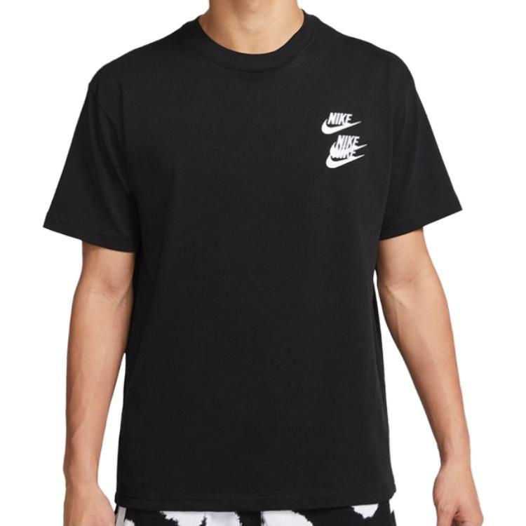 Nike T Shirts Men's Black Crew Neck Moderate DR1210-010