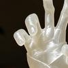 Glow in The Dark Spooky Figurine 3D Printed Mummy Hand Ornament, Statue with Bandage, Secret Room Landscaping Accessory Realistic Zombie for Halloween