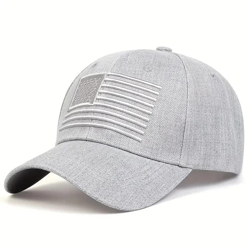 

Unisex American Flag Embroidery Baseball Caps Outdoor Adjustable Spring And Autumn Casual Sunscreen Hat