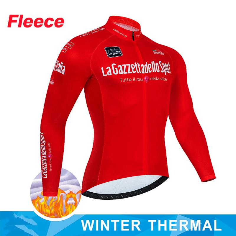 2023 New Cycling Jersey Winter Thermal Fleece Long Sleeve Cycling Clothing MTB Bike Clothes Cycling Bicycle Warm Jacket