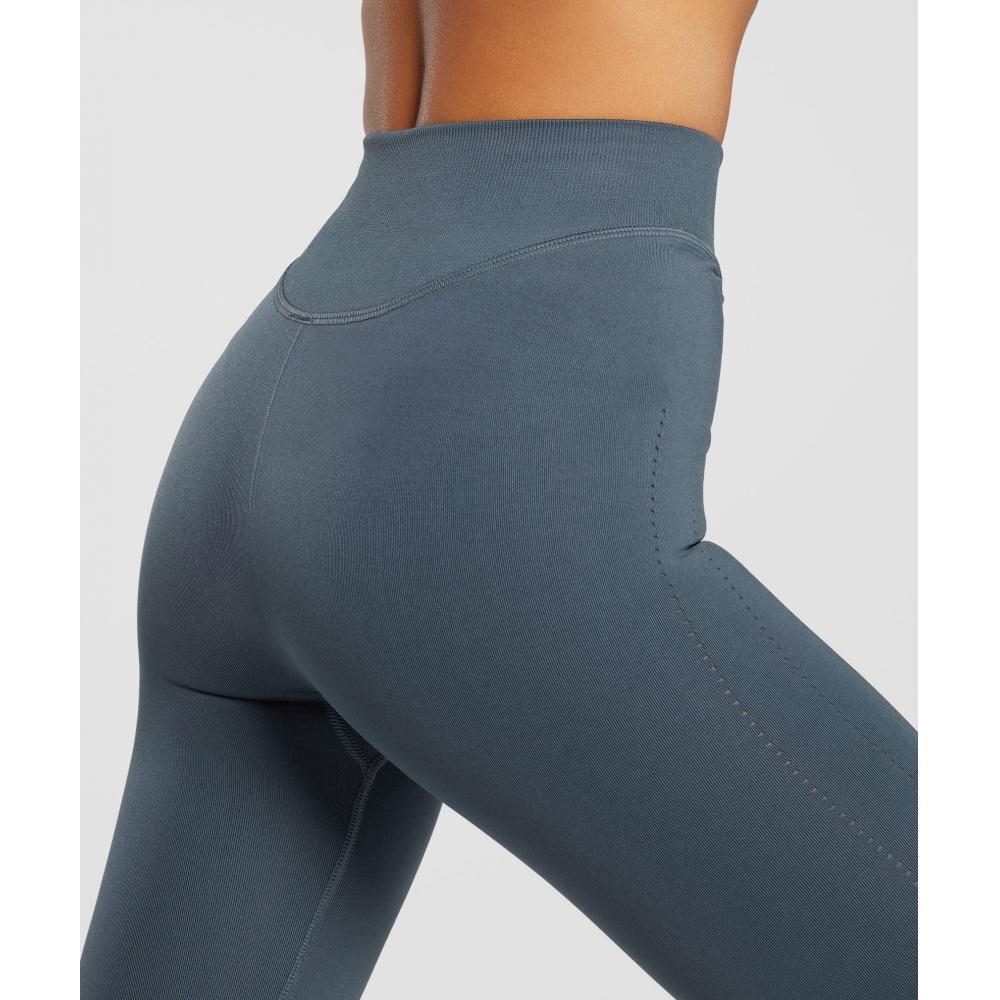 Wavy Legging De Sport Sans Coutures Bleu - Ceny i opinie