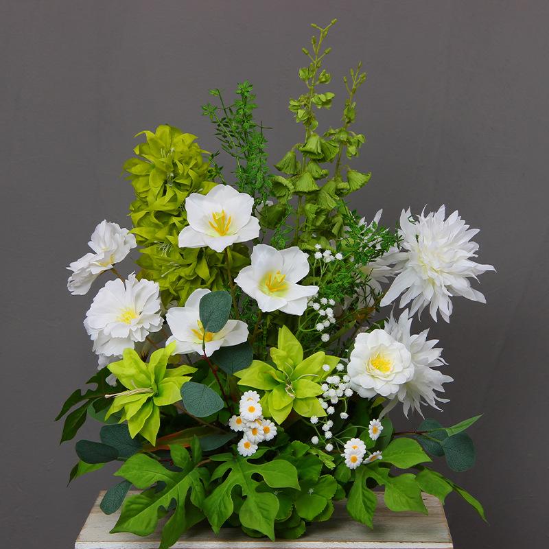 Mori Style Artificial Wedding Floral Aisle Decoration
