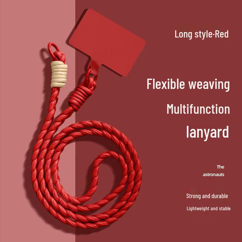 

Universal Hemp Rope Lanyard for Mobile Phones, Outdoor Climbing & Speaker, Diagonal Shoulder Strap for Men & Women.