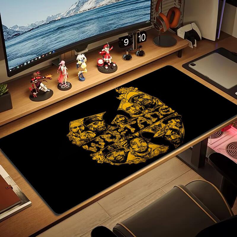 Wu‑Tang Clan Print  Cushion Non-slip Laptop Tablet Big Mousepad XXL Mat Mini PC Playmat With Lock Edge